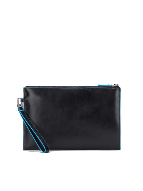 BLUE SQUARE Flat leather clutch Black - Women’s Bags