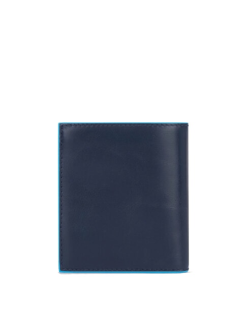 BLUE SQUARE Vertical leather wallet blue - Men’s Wallets