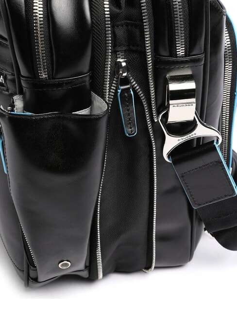 BLUE SQUARE 15 "laptop briefcase in leather Black - Work Briefcases
