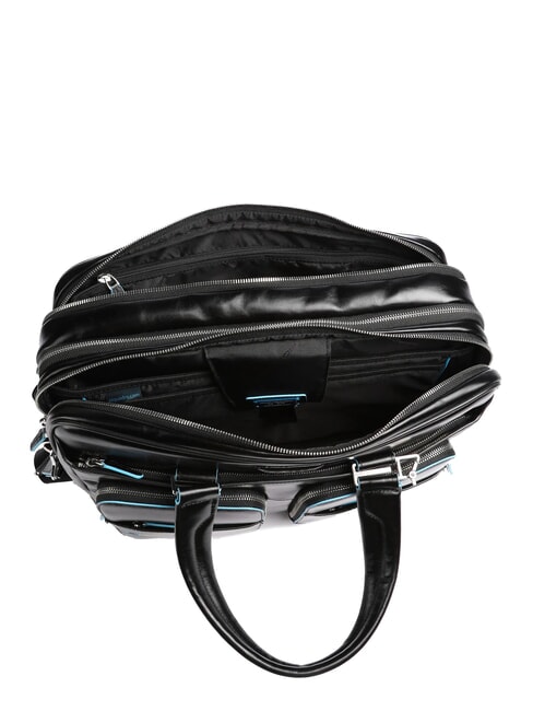 BLUE SQUARE 15 "laptop briefcase in leather Black - Work Briefcases