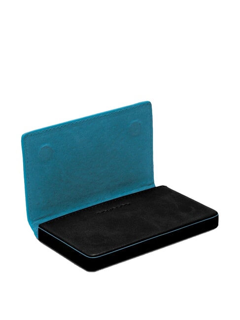 BLUE SQUARE Leather Business Card Holder Black - Tablet holder& Organizer