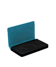 PIQUADRO BLUE SQUARE Leather Business Card Holder Black - Tablet holder& Organizer - 2