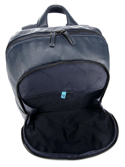 MODUS SPECIAL Leather backpack for PC 14 " blue - Laptop backpacks
