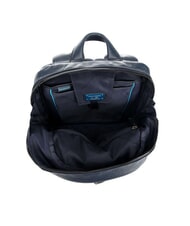 PIQUADRO MODUS SPECIAL Leather backpack for PC 14 " blue - Laptop backpacks - 7