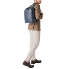 PIQUADRO MODUS SPECIAL Leather backpack for PC 14 " blue - Laptop backpacks - 8