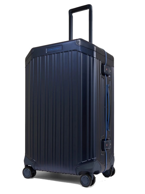 ALU BLUE SQUARE Medium Trolley blue - Rigid Trolley Cases