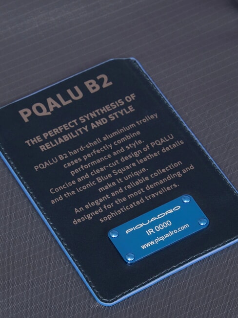 ALU BLUE SQUARE Medium Trolley blue - Rigid Trolley Cases