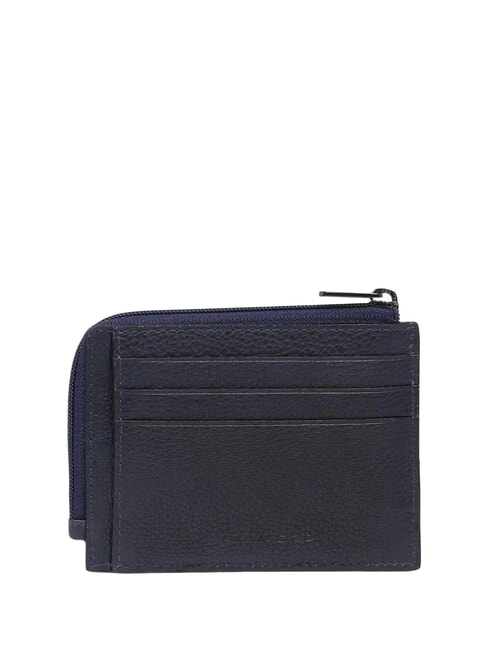 CRONUS Leather card holder blue - Men’s Wallets