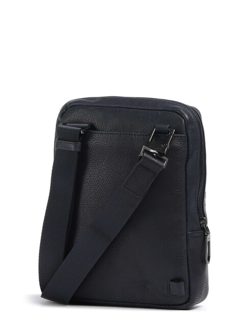 CRONUS Leather bag, tablet holder blue - Over-the-shoulder Bags for Men