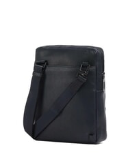 PIQUADRO CRONUS Leather iPad bag blue - Over-the-shoulder Bags for Men - 2