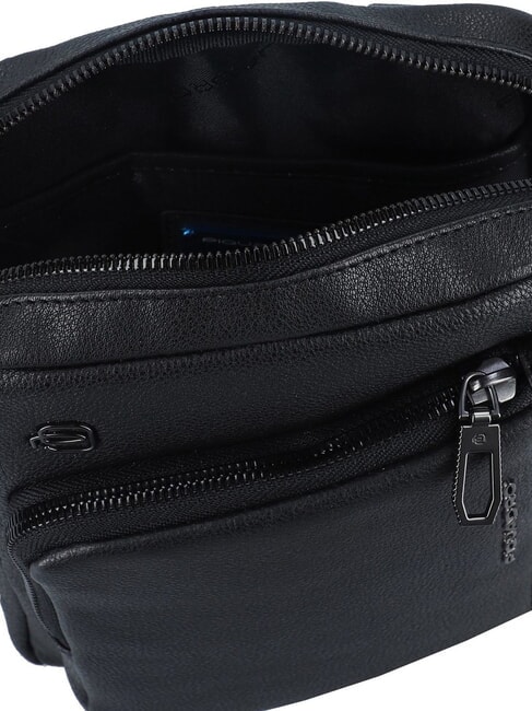 CRONUS Leather bag, tablet holder Black - Over-the-shoulder Bags for Men