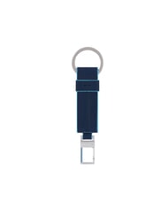 PIQUADRO BLUE SQUARE Leather car key ring - Key holders