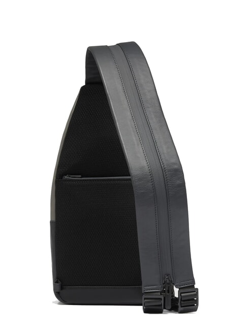 URBAN One-shoulder backpack with iPad®mini holder black grigiongr - Over-the-shoulder Bags for Men