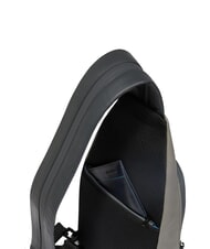 PIQUADRO URBAN One-shoulder backpack with iPad®mini holder black grigiongr - Over-the-shoulder Bags for Men - 6