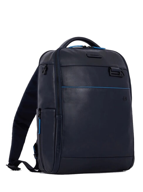 B2 REVAMP 14" leather laptop backpack blue - Laptop backpacks