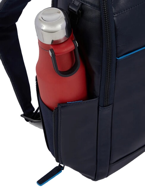 B2 REVAMP 14" leather laptop backpack blue - Laptop backpacks