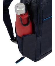PIQUADRO B2 REVAMP 14" leather laptop backpack blue - Laptop backpacks - 4