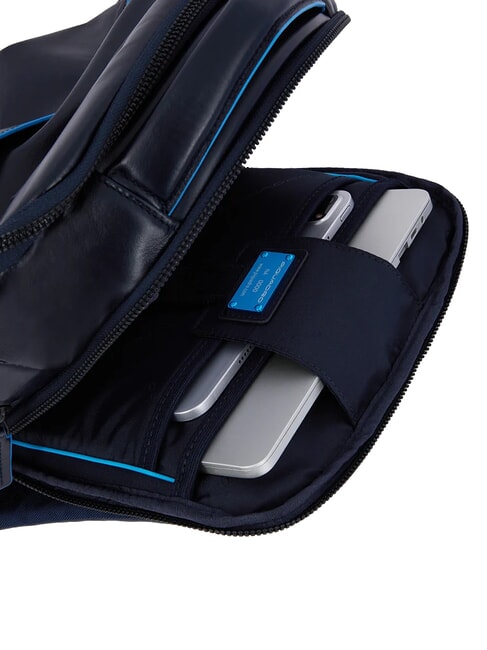 B2 REVAMP 14" leather laptop backpack blue - Laptop backpacks