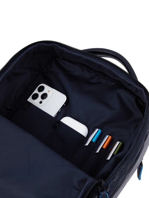 B2 REVAMP 14" leather laptop backpack blue - Laptop backpacks