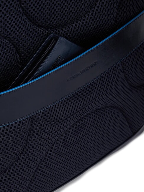 B2 REVAMP 14" leather laptop backpack blue - Laptop backpacks