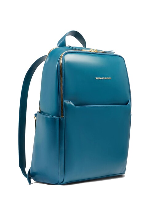 BLUE SQUARE  14" laptop backpack, in leather octane 3 - Laptop backpacks