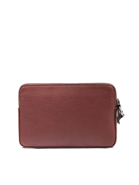 BLACK SQUARE Men's leather clutch bag with wristlet LEATHER - Tablet holder& Organizer