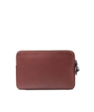 PIQUADRO BLACK SQUARE Men's leather clutch bag with wristlet LEATHER - Tablet holder& Organizer - 3