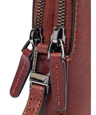 PIQUADRO BLACK SQUARE Men's leather clutch bag with wristlet LEATHER - Tablet holder& Organizer - 4