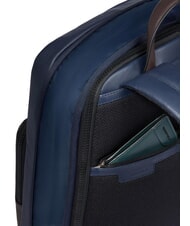 PIQUADRO HARPER 14" laptop backpack, expandable blue/dark brown - Laptop backpacks - 4