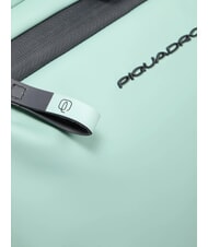 PIQUADRO CORNER SPECIALE GOMMATO Roll-top backpack for 15.6" laptop GREEN - Laptop backpacks - 5