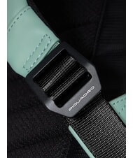 PIQUADRO CORNER SPECIALE GOMMATO Roll-top backpack for 15.6" laptop GREEN - Laptop backpacks - 8