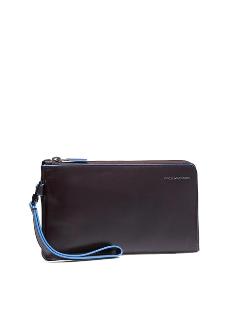 BLUE SQUARE Men's leather clutch card holder MAHOGANY - Men&rsquo;s Wallets