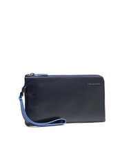 PIQUADRO BLUE SQUARE Men's leather clutch card holder blue - Men&rsquo;s Wallets - 2