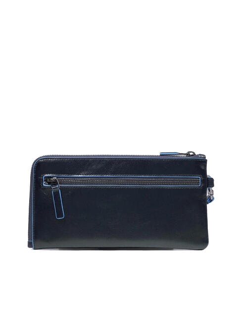 BLUE SQUARE Men's leather clutch card holder blue - Men&rsquo;s Wallets