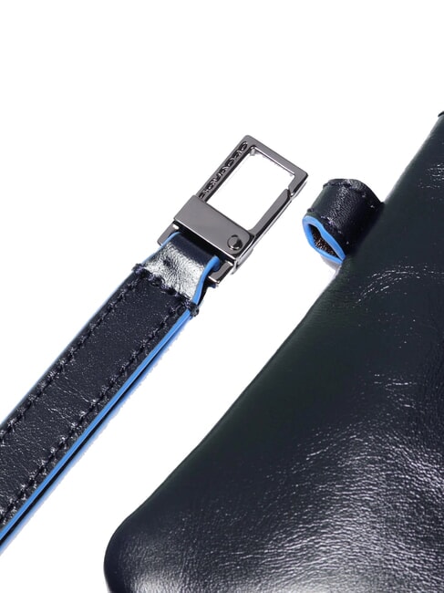 BLUE SQUARE Men's leather clutch card holder blue - Men&rsquo;s Wallets