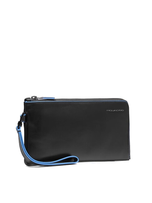 BLUE SQUARE Men's leather clutch card holder Black - Men&rsquo;s Wallets
