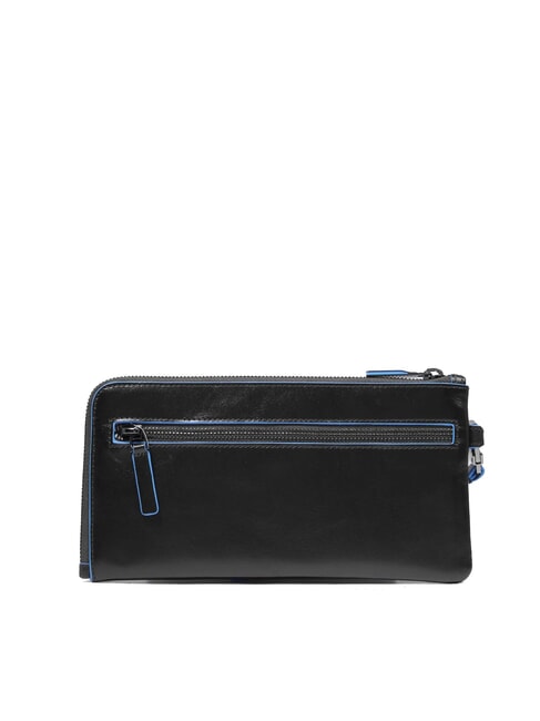 BLUE SQUARE Men's leather clutch card holder Black - Men&rsquo;s Wallets