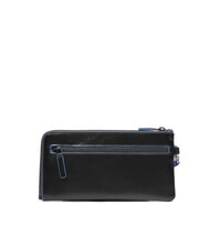 PIQUADRO BLUE SQUARE Men's leather clutch card holder Black - Men&rsquo;s Wallets - 3