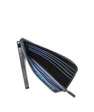 PIQUADRO BLUE SQUARE Men's leather clutch card holder Black - Men&rsquo;s Wallets - 4