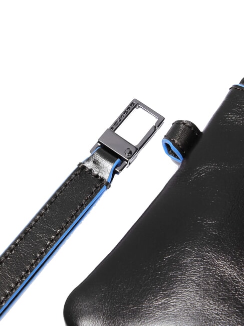 BLUE SQUARE Men's leather clutch card holder Black - Men&rsquo;s Wallets