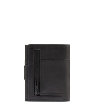 PIQUADRO HARPER Compact leather wallet Black - Men’s Wallets - 3