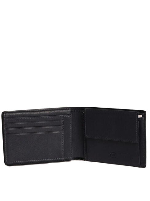 HARPER Wallet with coin purse, in leather blue/dark brown - Men&rsquo;s Wallets