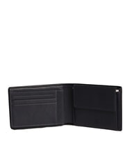 PIQUADRO HARPER Wallet with coin purse, in leather blue/dark brown - Men&rsquo;s Wallets - 2