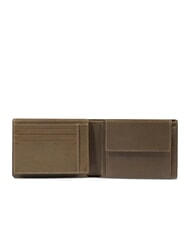 PIQUADRO HARPER Wallet with coin purse, in leather green / dark brown - Men&rsquo;s Wallets - 2