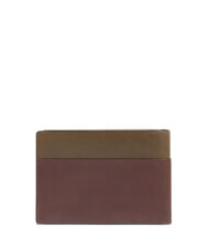 PIQUADRO HARPER Wallet with coin purse, in leather green / dark brown - Men&rsquo;s Wallets - 3