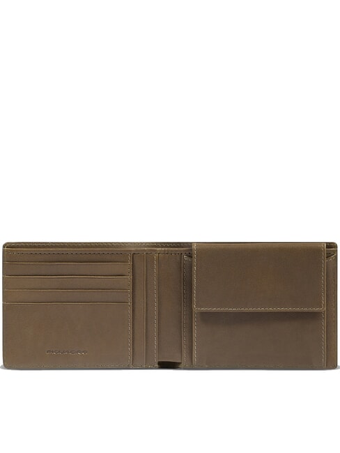 HARPER Men's Leather Wallet green / dark brown - Men&rsquo;s Wallets