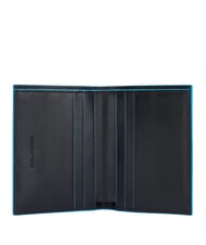 PIQUADRO BLUE SQUARE Calfskin wallet Black - Men&rsquo;s Wallets - 2