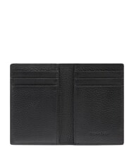 PIQUADRO MODUS SPECIALE Hammered leather wallet Black - Men&rsquo;s Wallets - 2