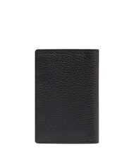 PIQUADRO MODUS SPECIALE Hammered leather wallet Black - Men&rsquo;s Wallets - 3