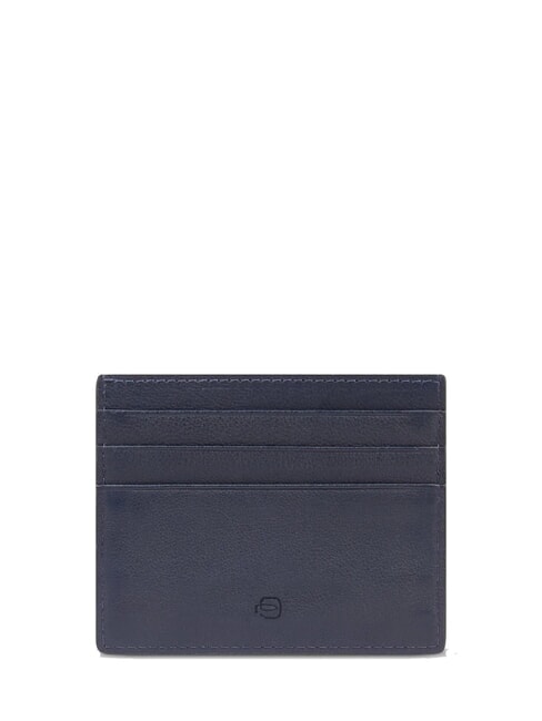 HARPER Flat leather card holder blue/dark brown - Men&rsquo;s Wallets